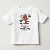 Custom Funny Family Barbeque Group Matching Kleinkind T-shirt (Vorderseite)