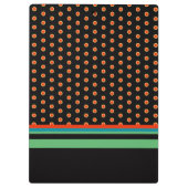 Custom Funny farbenfroher Typ ist freundlich. Klemmbrett (Rückseite)