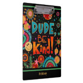 Custom Funny farbenfroher Typ ist freundlich. Klemmbrett (Rechts)