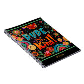 Custom Funny farbenfroher Typ ist freundlich. Notizblock (Rechte Seite)