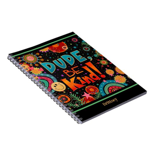 Custom Funny farbenfroher Typ ist freundlich. Notizblock (Rechte Seite)