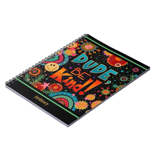 Custom Funny farbenfroher Typ ist freundlich. Notizblock (Linke Seite)