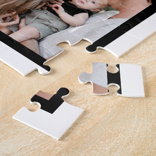 Custom Funny Fathers day Dad gift 8 Photo Collage Puzzle (Seite)