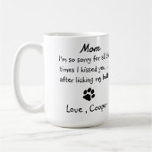 Custom Funny Foto Dog Mama Kaffeetasse (Links)