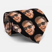 Custom Funny Foto Face Men Krawatte (Gerollt)