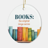 Custom Funny Friendship Reading Book Keramik Ornament (Links)