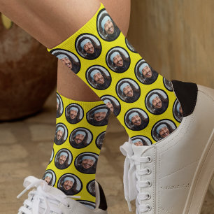 Custom Funny Funny Funny Foto Gelb Socken