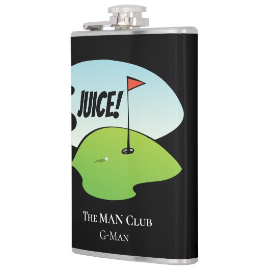 Custom Funny Golf Juice Birdy Celebration Modern Flachmann (Links)