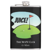Custom Funny Golf Juice Birdy Celebration Modern Flachmann (Vorderseite)