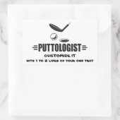 Custom Funny Golf Rechteckiger Aufkleber (Tasche)