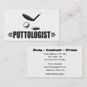 Custom Funny Golf Visitenkarte (Vorne/Hinten)