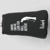 Custom Funny Golfer Gift For Him Men Humorous Golf Headcover (Vorderseite)