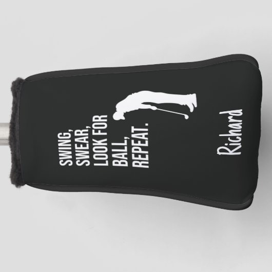 Custom Funny Golfer Gift For Him Men Humorous Golf Headcover (Vorderseite)