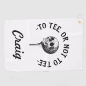 Custom Funny Golfer Zitat Einfach Golfhandtuch (Horizontal)