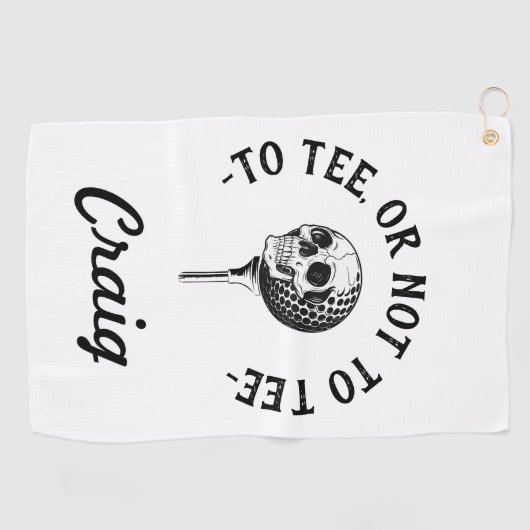 Custom Funny Golfer Zitat Einfach Golfhandtuch (Horizontal)