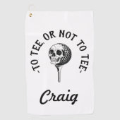 Custom Funny Golfer Zitat Einfach Golfhandtuch (Vorderseite)