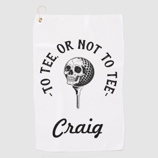 Custom Funny Golfer Zitat Einfach Golfhandtuch (Vorderseite)