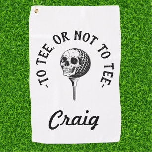 Custom Funny Golfer Zitat Einfach Golfhandtuch