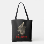 Custom Funny Gothic Horror Spooky Ghost Halloween Tasche (Rückseite)
