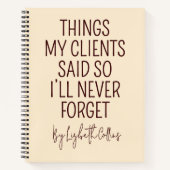 Custom Funny Graduation Journal Gift for Lawyers Notizblock (Vorderseite)