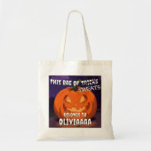 Custom Funny Halloween Trick oder Treat Tragetasche (Vorne)