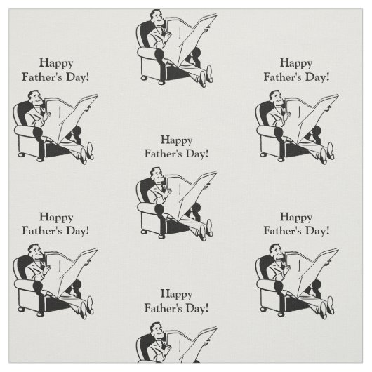 Custom Funny Happy Vathers Day Fabric Cotton Stoff (Muster)
