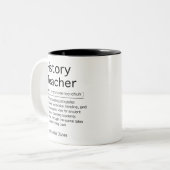 Custom Funny History Teacher Job Work Gift Office Zweifarbige Tasse (Vorderseite Links)
