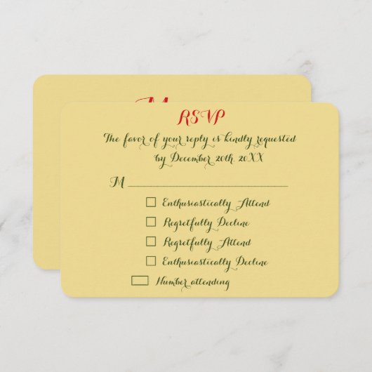 Custom Funny Holiday Weihnachten Einladung UAWG (Vorne/Hinten)