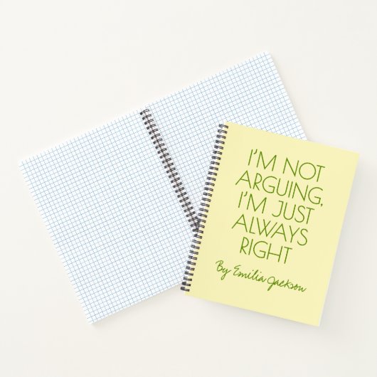 Custom Funny Journal for Attorneys, & Law Students Notizblock (Innenseite)