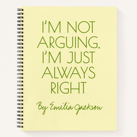 Custom Funny Journal for Attorneys, & Law Students Notizblock (Vorderseite)