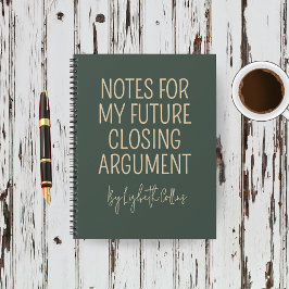 Custom Funny Journal Gift for Future Lawyer Notizblock