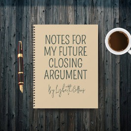 Custom Funny Lawyer Journal for Graduation Gift Notizblock