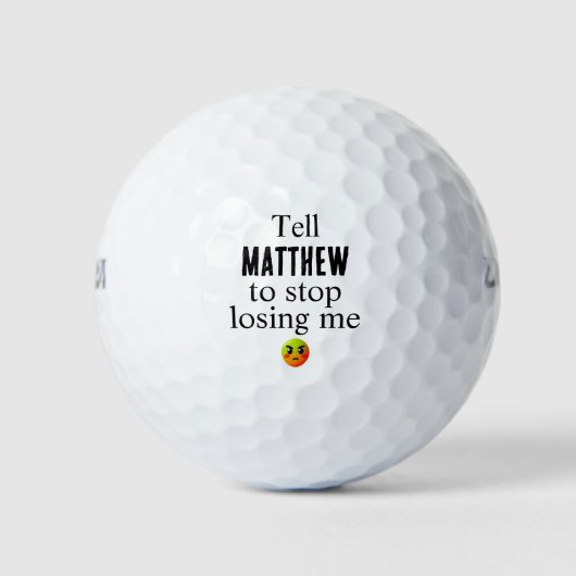 Custom Funny Love Golf Balls Golfball (Vorderseite)