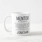 Custom Funny Mentor Coach Adviser Appreciation Kaffeetasse (Links)