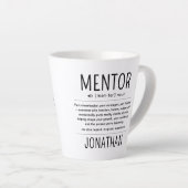  Custom Funny Mentor Coach Adviser Appreciation Milchtasse (Rechte Ecke)
