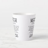  Custom Funny Mentor Coach Adviser Appreciation Milchtasse (Vorderseite)