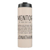  Custom Funny Mentor Coach Adviser Appreciation Thermosbecher (Vorderseite)