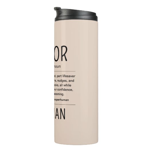  Custom Funny Mentor Coach Adviser Appreciation Thermosbecher (Nach rechts gedreht)