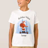 Custom Funny Modern Weihnachtsfeiertag T-Shirt (Vorderseite)