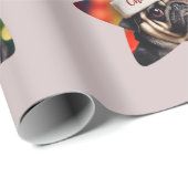 Custom Funny Mops Weihnachten Weihnachten Geschenkpapier (Rolleneckpunkt)