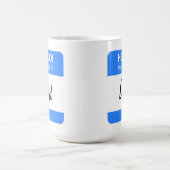 Custom Funny Niedlich Hello! Mein Name ist Mama od Kaffeetasse (Mittel)