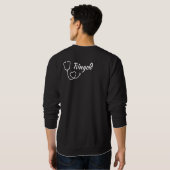 Custom Funny Nurse Anästhesist Schlaf Schlaf knapp Sweatshirt (Schwarz voll)