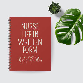 Custom Funny Nurse Life Journal Gift for RN or LPN Notizblock