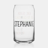 Custom Funny Nursing School Schüler Future Nurse Dosenglas (Rückseite)