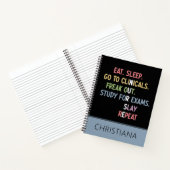 Custom Funny Nursing School Student Nurse Notizblock (Innenseite)