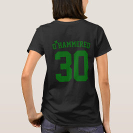 Custom Funny O Hammered Clover St Patrick's Day T-Shirt