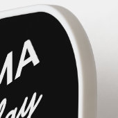 Custom Funny Oma Pickleball Spaß Typografie Schläger (Linke Seite)