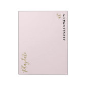 Custom Funny Pastel Pink Playdate Score Tracker  Notizblock (Rotiert)