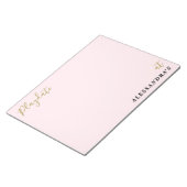 Custom Funny Pastel Pink Playdate Score Tracker  Notizblock (angewinkelt)