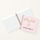 Custom Funny Pastel Pink Playdate Score Tracker  Notizblock (Innenseite)